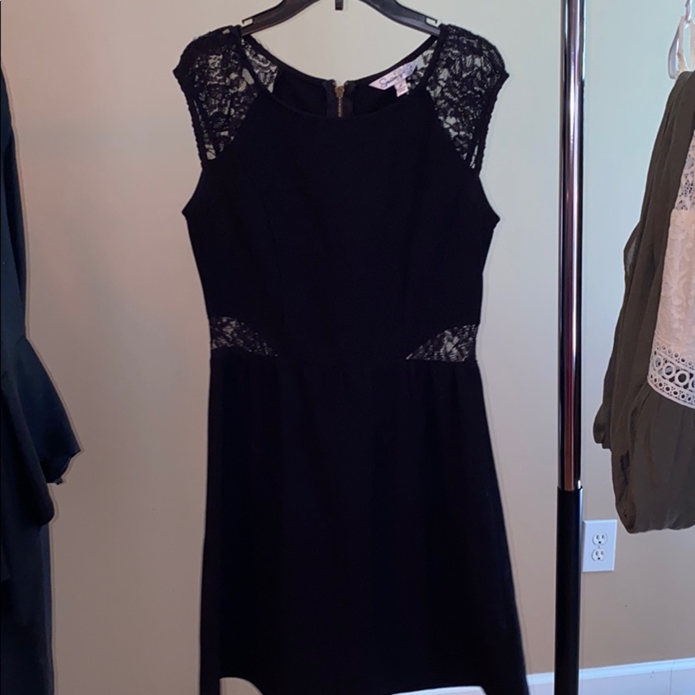 adorable black some lace dress